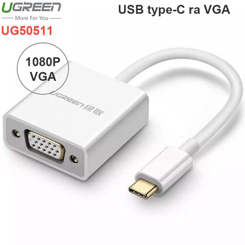USB-C ra VGA 1080P 15Cm Ugreen 50511