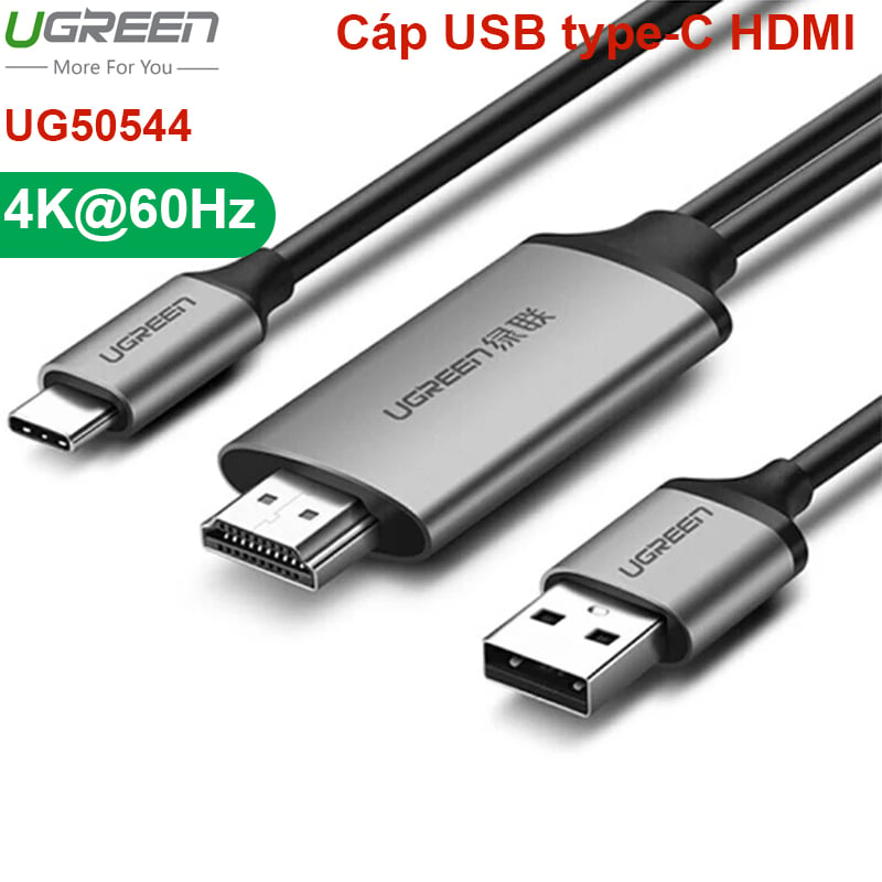 Cáp USB type-C ra HDMI 1.5 mét hỗ trợ 4K@60Hz UGREEN 50544