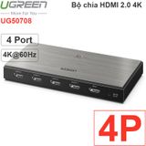  Bộ chia HDMI 2.0 1 ra 2 4K60Hz UGREEN 50707 