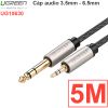 Cáp âm thanh audio 3.5mm sang 6.5mm Ugreen 0.5M 1M 1.5M 2M 3M 5M 8M 10M