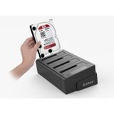  HDD Docking 4 Bay Orico 6648US3-C có chức năng nhân bản ổ cứng 