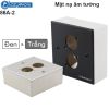 Mặt nạ ổ cắm 2 nhân cho đế âm tường âm sàn Coraon 86A-2-W | 86A-2-B (đen/trắng)