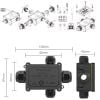 Hộp nối điện chống nước 4 ngả chuẩn IP68 chính hãng E-Weichat EW-M2068S-4TB