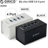  Bộ chia USB 3.0 4 cổng nguồn ngoài 12V vỏ nhôm orico A3H4 