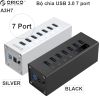 Bộ chia USB 3.0 7 cổng nguồn ngoài 12V vỏ nhôm orico A3H7