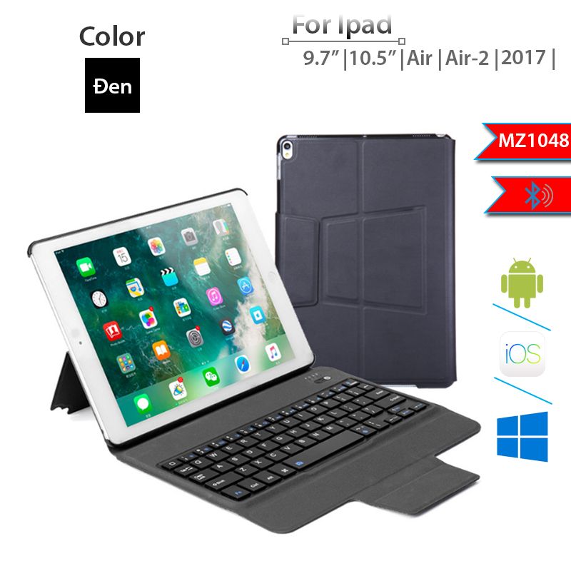  Bàn phím bao da Bluetooth cho iPad Air Air 2 Gen 6 Pro 9.7 New iPad 2018 MZ1048 