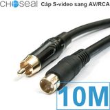  Cáp S-video ra AV RCA 1.5M  3M 5M 10M 15M Choseal 