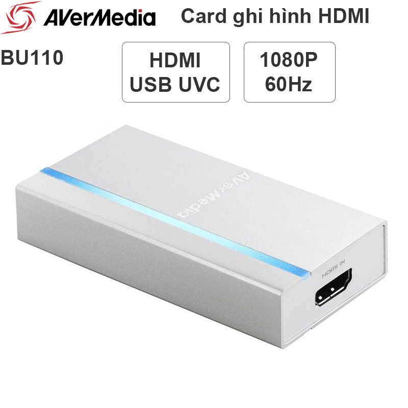 Bộ live stream ghi hình từ Camera Máy quay vào Smartphone Máy tính bảng Laptop Avermedia ExtremeCap UVC BU110