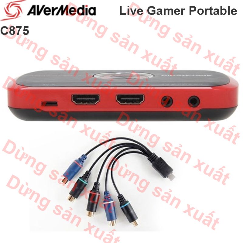  HDMI to USB Capture AverMedia C875 hỗ trợ PS3 xBox Card ghi hình phụ kiện điện tử 