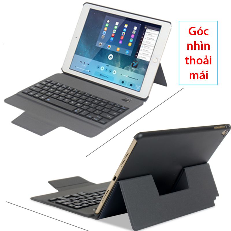  Bàn phím bao da Bluetooth cho iPad Air Air 2 Gen 6 Pro 9.7 New iPad 2018 MZ1048 