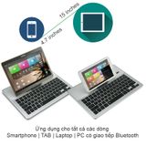  Bàn phím bluetooth rời có đèn LED cho Smartphone Tablet 4 đến 15'' kèm túi da đựng BOW BL-2088 