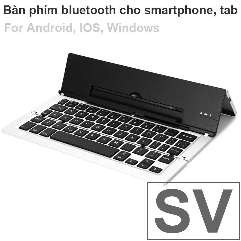  Bàn phím Bluetooth dạng gập cho iPhone iPad Android OS Window 