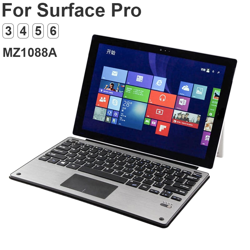 Bàn phím bluetooth cho Surface Pro 3 4 6 2017 - Mặt nhôm phay MZ1088A