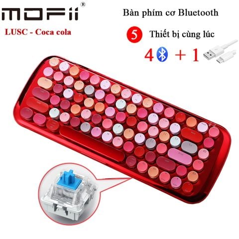 Bàn phím cơ bluetooth nhiều màu LUSC Coca cola chính hãng Mofii