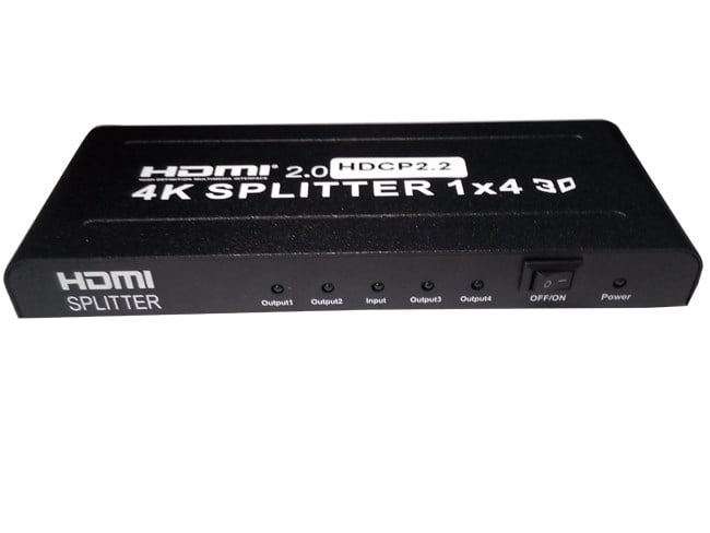 Bộ chia HDMI 2.0 1x4 Port, 4Kx2K@60Mhz, 3D, HDCP 2.2