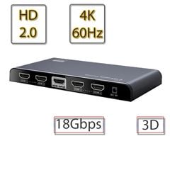 Bộ chia HDMI 2.0 1x4 Port Lengkeng 4Kx2K@60Hz