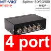 Bộ chia SDI 1 ra 4 full HD1080P - SDI splitter 1 in 4 out MT-VIKI MT-SD104