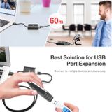  Bộ khuếch đại USB 60 mét + HUB 4 cổng qua cáp mạng Unitek Y-2516 