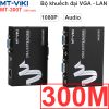 Bộ chuyển VGA sang Lan  Khuếch đại kéo dài cáp VGA và Audio qua cáp mạng 50M 100M 200M 300M