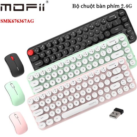 Bàn phím chuột không dây mofii SMK676367AG nhiều màu