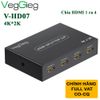 Bộ chia HDMI splitter V1.4 4 port 4K30Hz 3D Veggieg V-HD07