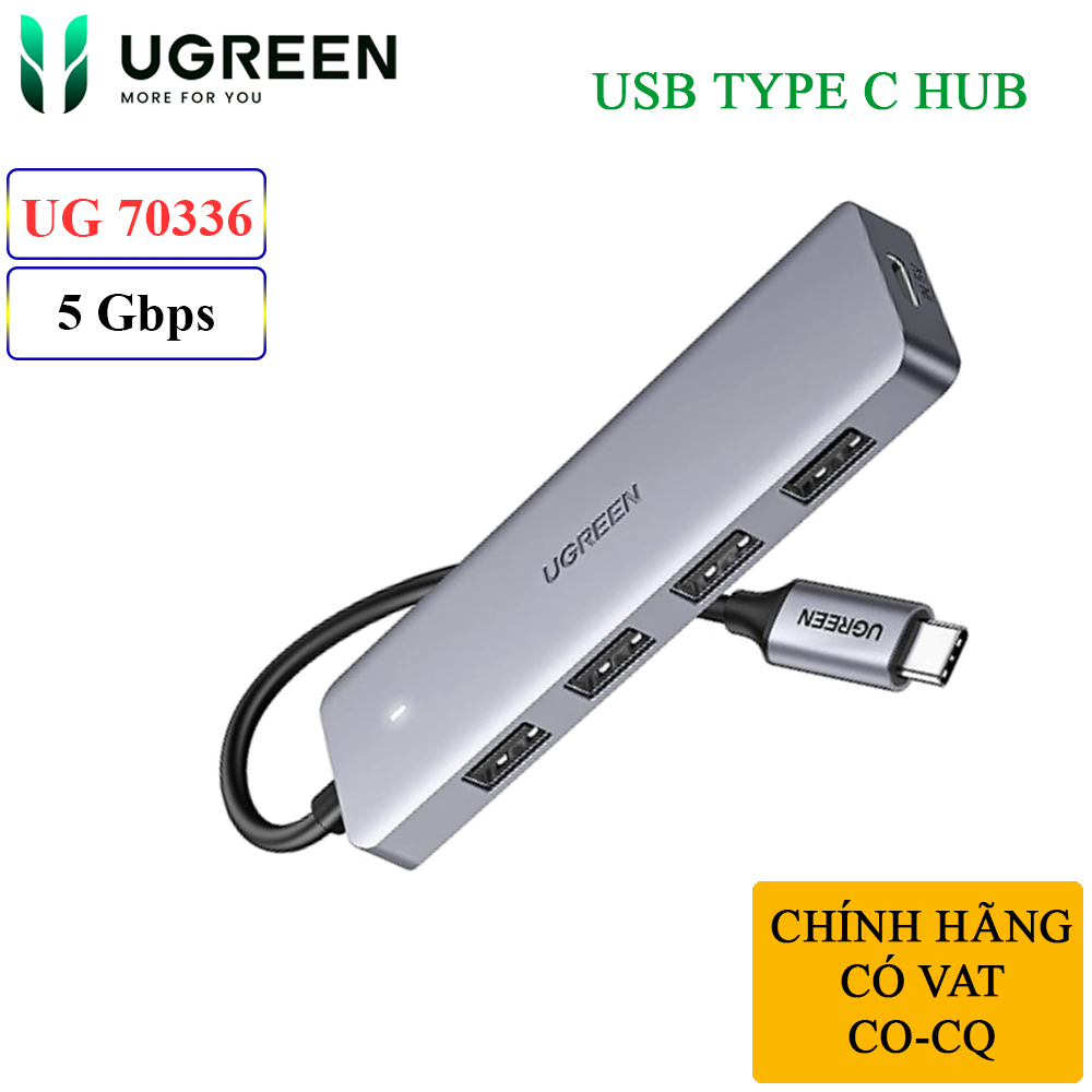 Bộ Chia USB type C ra 4 Cổng USB 3.0 Chính Hãng Ugreen 70336 CM219