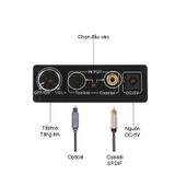  Bộ chuyển âm thanh quang Optical/Coaxial sang AV/RCA 3.5mm/Optical  AMP HiFi 