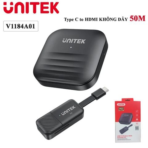 Bộ chuyển USB Type C ra HDMI không dây Unitek V1184A01 50M