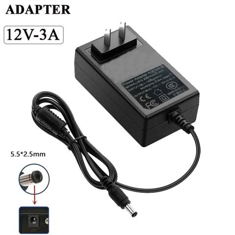 Bộ chuyển nguồn Adapter 12V-3A 36W chân 5.5*2.5mm ZB120300-3DE