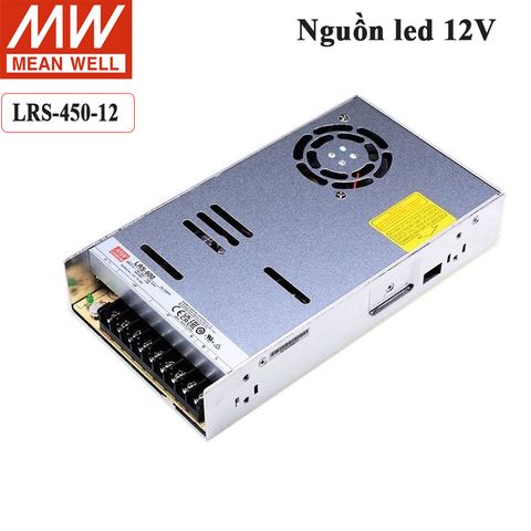 NGUỒN LED DC 12V-37.5A 450W MEANWELL LRS-450-12