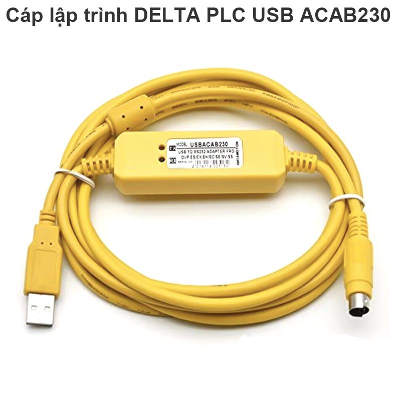 Cáp lập trình Delta PLC USB ACAB230 USB to RS232 Adapter for DVP ES/EX/EH