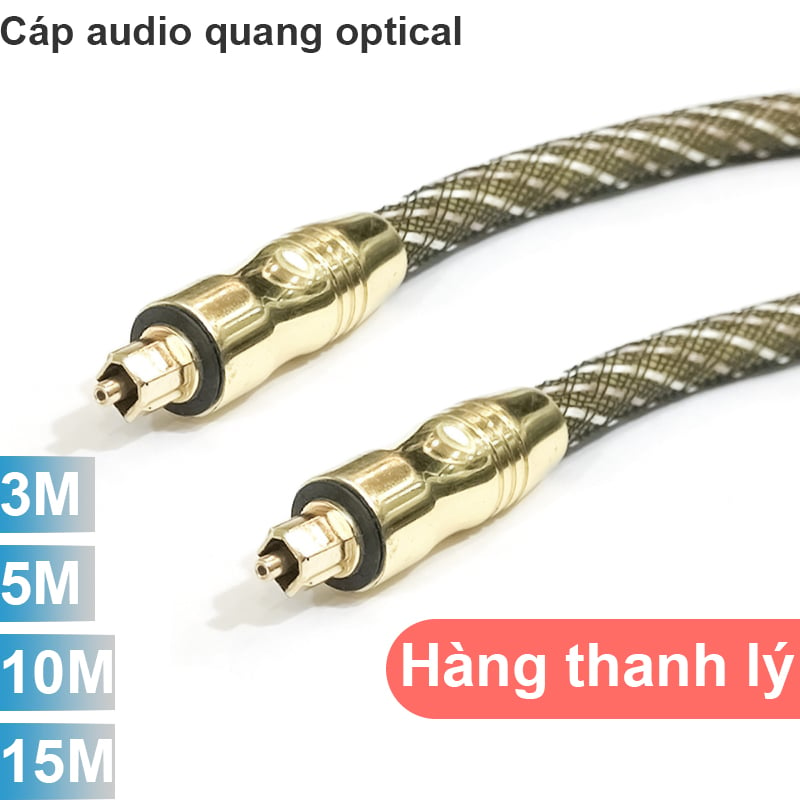 Cáp âm thanh quang audio toslink dài 3M 5M 10M 15M