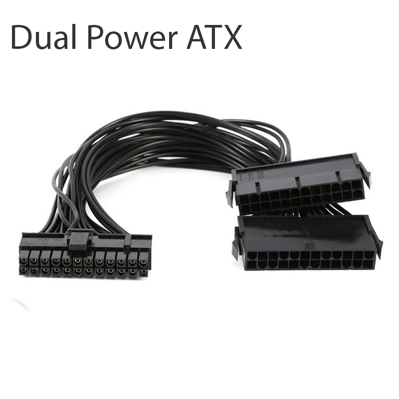 Cáp khởi động chạy 2 & 3 nguồn 24PIN ATX 20Cm