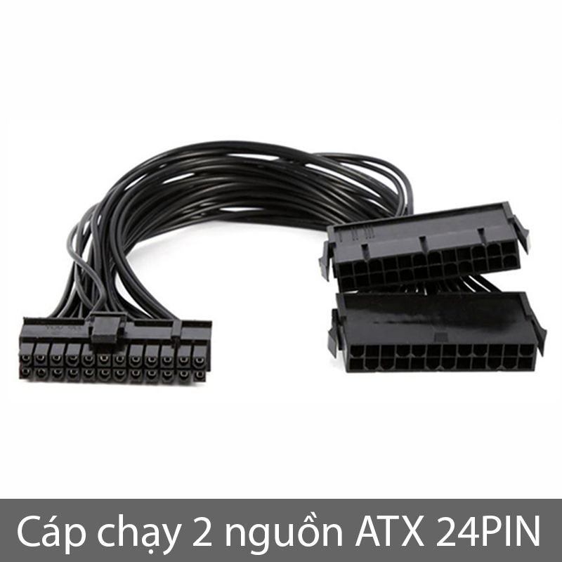 Cáp nguồn 24pin kích hoạt chạy hai nguồn cho máy tính