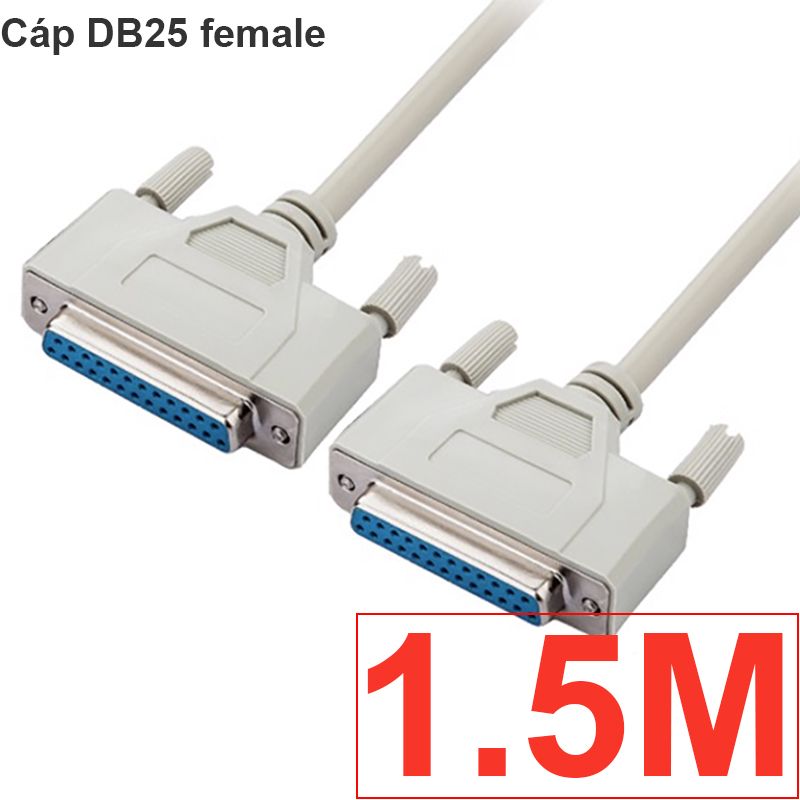  Cáp COM DB25 | Cáp RS232 25 chân cái sang cái 1M 1.5M 3M 5M 8M 10M 12M 15M 20M 25M 30M 40M 