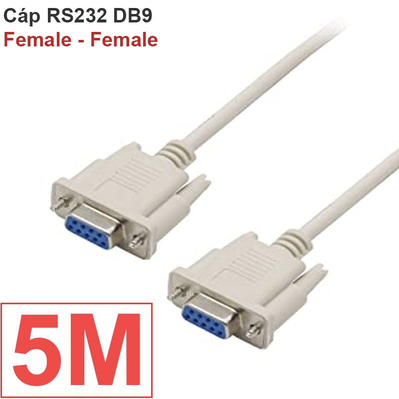  Cáp COM 9 RS232 nối thằng 2 cổng cái 1.5M 2M 3M 5M ... 30M 