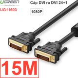  Cáp DVI 24+1 UGREEN 1M | 1.5M | 2M | 3M | 5M | 8M | 10M | 12M | 15M | 20M | 25M | 30M, chống nhiễu, Cáp DVI phụ kiện điện tử 