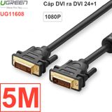  Cáp DVI 24+1 UGREEN 1M | 1.5M | 2M | 3M | 5M | 8M | 10M | 12M | 15M | 20M | 25M | 30M, chống nhiễu, Cáp DVI phụ kiện điện tử 