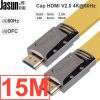 Cáp HDMI 2.0a 36Gbps dẹt mỏng Jasun JS010 hỗ trợ 4Kx2K 60FPS 3D 1M 1.5M 2M 3M 5M 8M 10M 12M 15M 20M