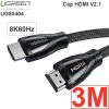 Cáp HDMI V2.1 8K@60Hz  HDR Ugreen 0.5M 1M 1.5M 2M 3M