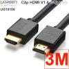 Cáp HDMI UGREEN hỗ trợ full HD 1080P 4K 2K 30hz 1 mét đến 100 mét