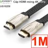 Cáp HDMI Ugreen 1M 1.5M 2M 3M 5M 8M 10M dây dẹt mỏng bọc lưới full HD 4K2K 30Hz