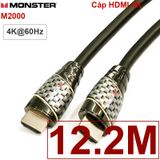  Cáp HDMI 2.0 4K60Hz Monster siêu chống nhiễu tốc độ cao 21.6Gbps 1M đến 15 mét 