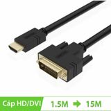  Cáp HDMI to DVI 24+1 UNITEK 1M-15M hỗ trợ full HD 1920*1080P, Cáp HDMI phụ kiện điện tử 