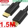 Cáp HDMI sang HDMI 2 đầu đực V1.4 4Kx2K 30Hz Unitek 1 mét đến 70m UNITEK chính hãng