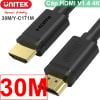 Cáp HDMI sang HDMI 2 đầu đực V1.4 4Kx2K 30Hz Unitek 1 mét đến 70m UNITEK chính hãng