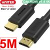 Cáp HDMI sang HDMI 2 đầu đực V1.4 4Kx2K 30Hz Unitek 1 mét đến 70m UNITEK chính hãng