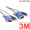 Cáp KVM USB 1.5 mét 3 mét