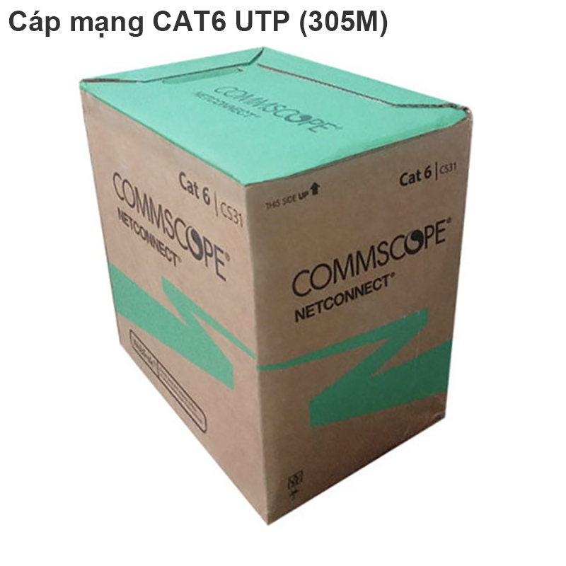 Cáp mạng CAT6 UPT Commscope 1 thùng 305 mét