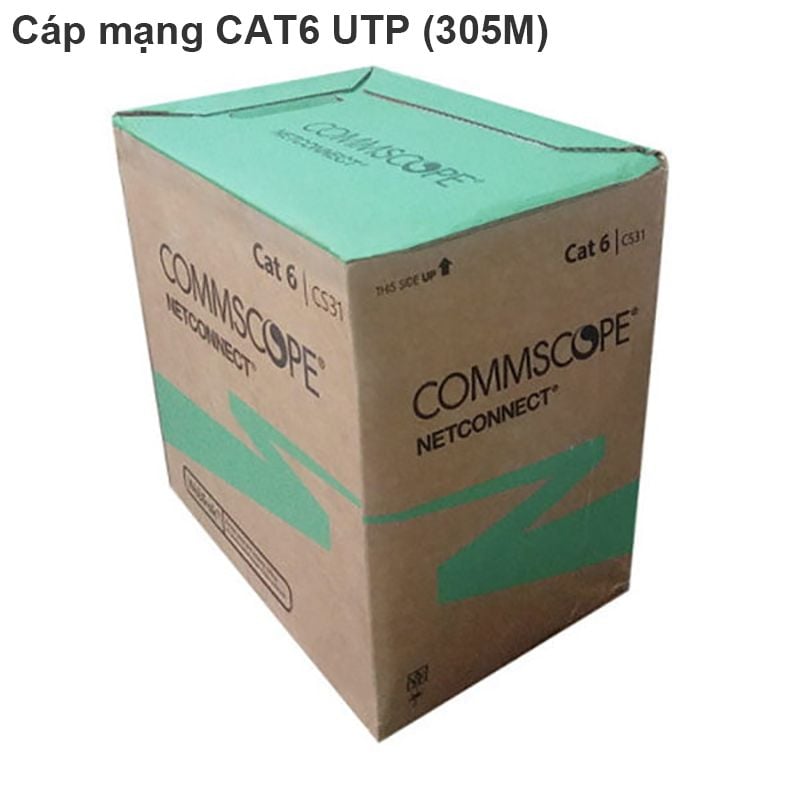 Cáp mạng CAT6 UPT Commscope 1 thùng 305 mét